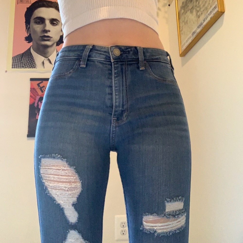 hollister high rise jean legging